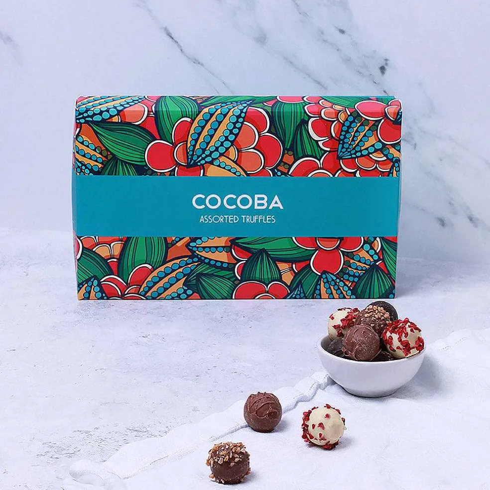 assorted_chocolate_truff_2.webp Cocoba Chocolate Toppings>15 Assorted Chocolate Truffles Gift Box