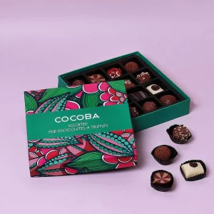 Cocoba Chocolate Chocolate Truffle Boxes>16 Assorted Fine Chocolates & Truffles Gift Box