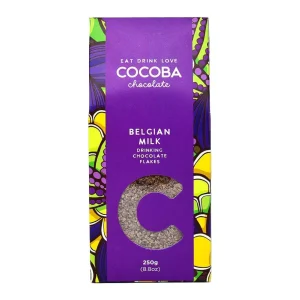 Cocoba Chocolate Toppings>Belgian Milk Drinking Chocolate Flakes