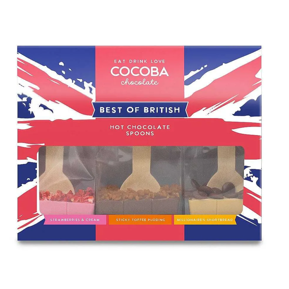 best_of_british_hot_choco_0.webp Cocoba Chocolate Best Of British>Best Of British Hot Chocolate Spoon Set (3 Spoons)