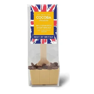 Cocoba Chocolate Best Of British>Best Of British Millionaire'S Shortbread Hot Chocolate Spoon