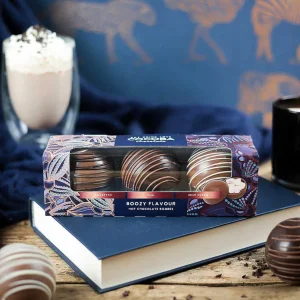 Cocoba Chocolate Hot Chocolate Bombs>Boozy Flavoured Hot Chocolate Bombes (3 Bombes)