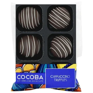 Cocoba Chocolate Chocolate Truffle Trays>Cappuccino Chocolate Truffles (6 Truffles)