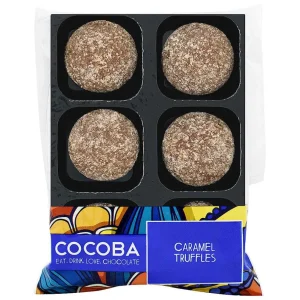 Cocoba Chocolate Chocolate Truffle Trays>Caramel Truffles (6 Truffles)