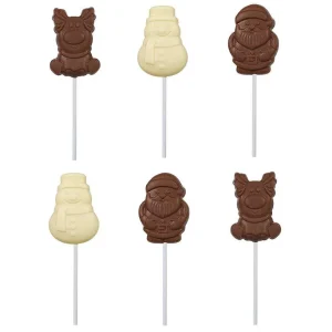 Cocoba Chocolate Novelty Chocolate>Christmas Lollipop Multipack (6 Lollipops)