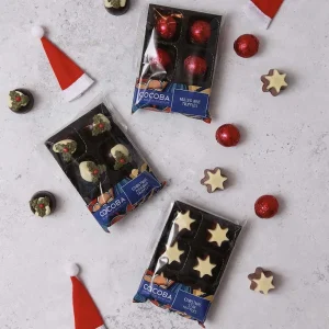 Cocoba Chocolate Chocolate Truffle Trays>Christmas Pudding Truffles (6 Truffles)
