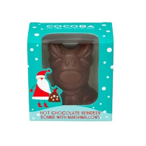 Cocoba Chocolate Hot Chocolate Bombs>Christmas Reindeer Hot Chocolate Bombe (Single)