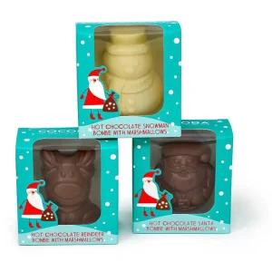 Cocoba Chocolate Hot Chocolate Bombs>Christmas Santa Hot Chocolate Bombe (Single)