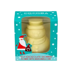 Cocoba Chocolate Hot Chocolate Bombs>Christmas Snowman Hot Chocolate Bombe (Single)