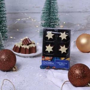 Cocoba Chocolate Toppings>Christmas Star Truffles (6 Truffles)