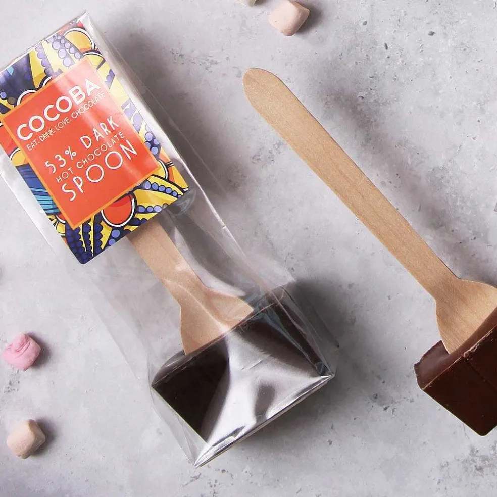 dark_chocolate_hot_choco_1.webp Cocoba Chocolate Hot Chocolate Spoons>53% Dark Chocolate Hot Chocolate Spoon