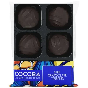 Cocoba Chocolate Chocolate Truffle Trays>Dark Chocolate Truffles (6 Truffles)