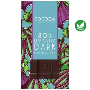 Cocoba Chocolate Vegan Chocolate Bars>80% Dark Premium Chocolate Bar