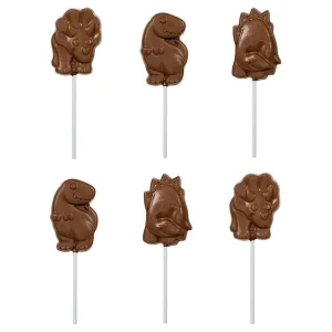 Cocoba Chocolate Novelty Chocolate>Dinosaur Lollipop Multipack (6 Lollipops)