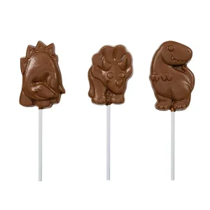 Cocoba Chocolate Chocolate Lollipops>Dinosaur Lollipop Multipack (6 Lollipops)