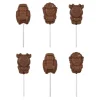 Cocoba Chocolate Novelty Chocolate>Farmyard Lollipop Multipack (6 Lollipops)