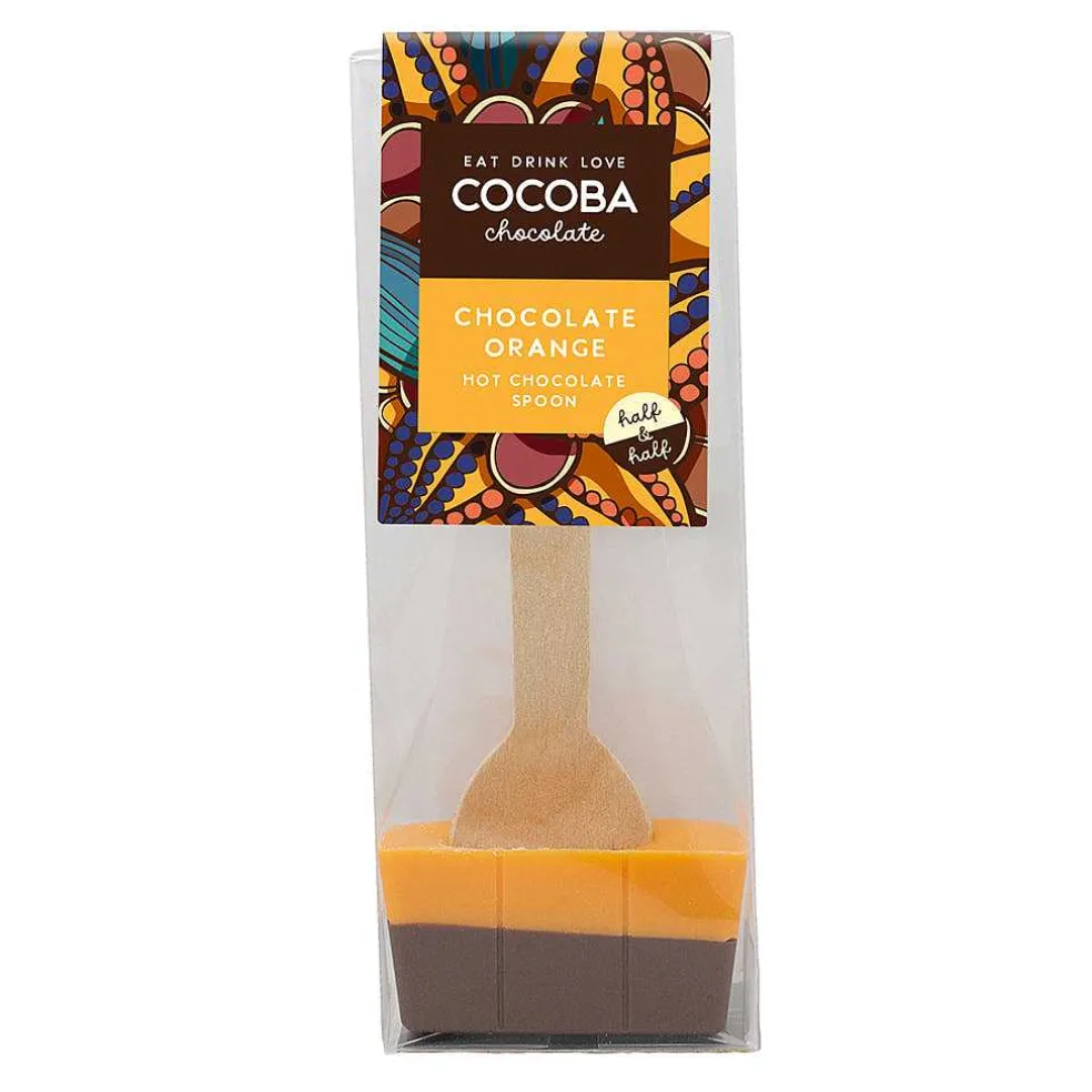 half__half_chocolate_oran_0.webp Cocoba Chocolate Hot Chocolate Spoons>Half & Half Chocolate Orange Hot Chocolate Spoon