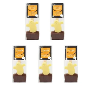 Cocoba Chocolate Hot Chocolate Spoons>Halloween Ghost Hot Chocolate Spoon Multipack (5 Spoons)