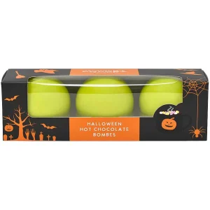 Cocoba Chocolate Hot Chocolate Bombs>Halloween Green Hot Chocolate Bombes With Spooky Surprise (3 Bombes)