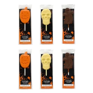 Cocoba Chocolate Chocolate Lollipops>Halloween Lollipop Multipack (6 Lollipops)