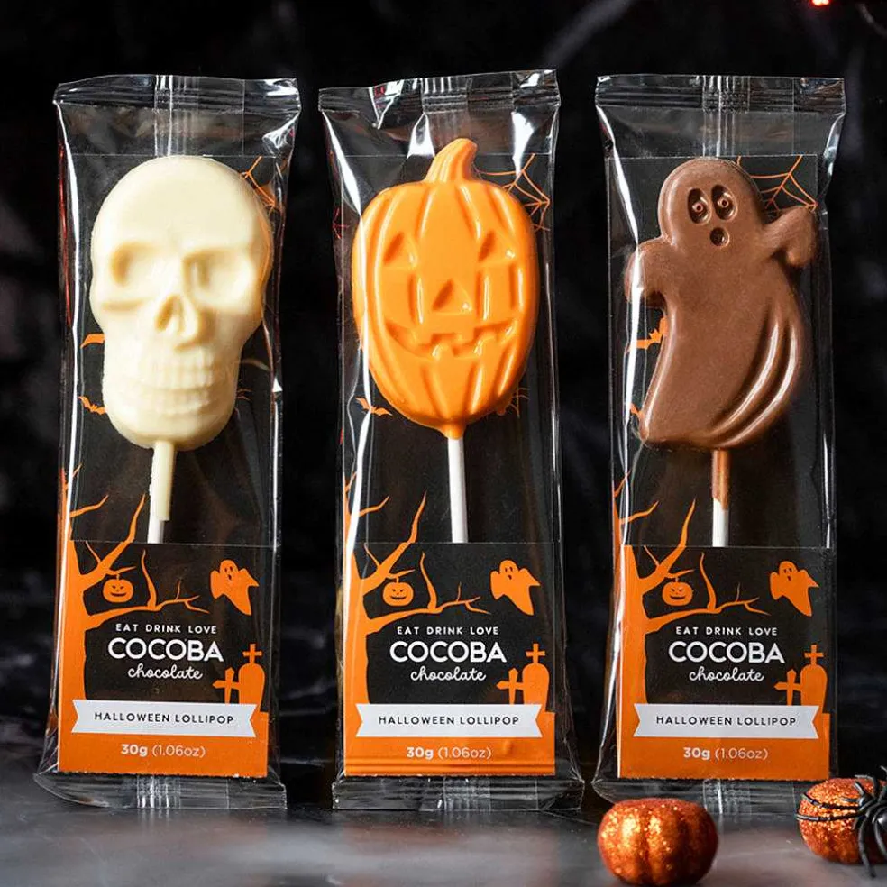 halloween_orange_chocolat_2-1.webp Cocoba Chocolate Chocolate Lollipops>Halloween Orange Chocolate Pumpkin Lollipop
