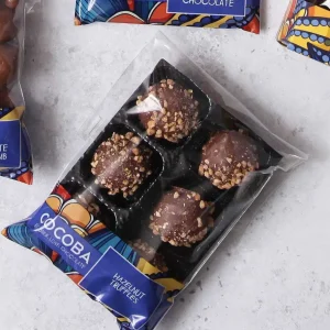 Cocoba Chocolate Chocolate Truffle Trays>Hazelnut Chocolate Truffles (6 Truffles)
