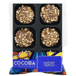 Cocoba Chocolate Chocolate Truffle Trays>Hazelnut Chocolate Truffles (6 Truffles)