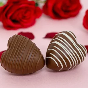Cocoba Chocolate Hot Chocolate Bombs>Heart Shaped Hot Chocolate Bombes With Marshmallows