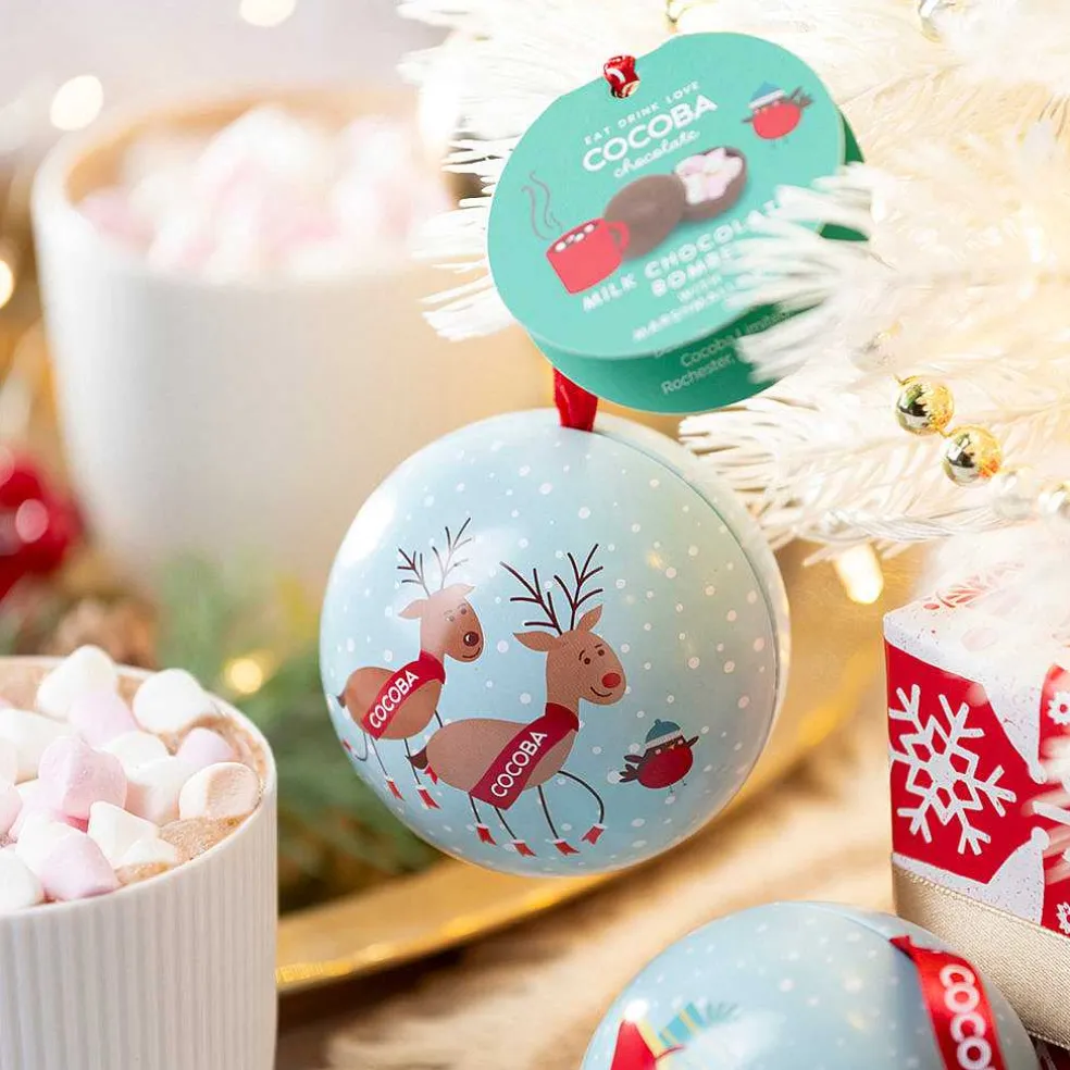 hot_chocolate_bombe_chris_2.webp Cocoba Chocolate Hot Chocolate Bombs>Hot Chocolate Bombe Christmas Bauble