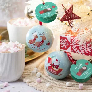 Cocoba Chocolate Hot Chocolate Bombs>Hot Chocolate Bombe Christmas Bauble