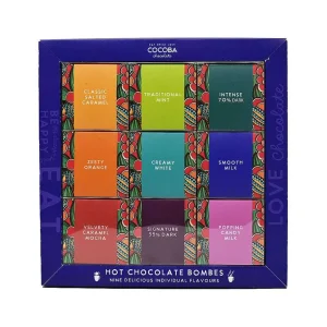 Cocoba Chocolate Hot Chocolate Bombs>Hot Chocolate Bombe Selection Gift Box (9 Bombes)