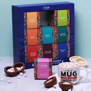 Cocoba Chocolate Hot Chocolate Bombs>Hot Chocolate Bombe Selection Gift Box (9 Bombes)