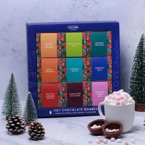 Cocoba Chocolate Hot Chocolate Bombs>Hot Chocolate Bombe Selection Gift Box (9 Bombes)