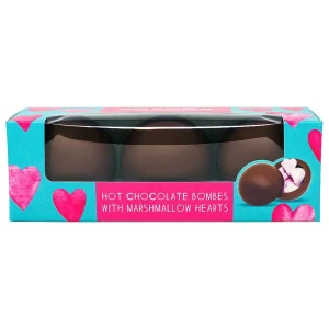 Cocoba Chocolate Hot Chocolate Bombs>Hot Chocolate Bombe With Heart Marshmallows (3 Bombes)