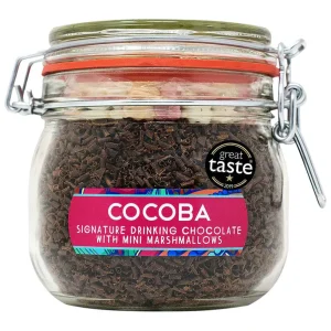 Cocoba Chocolate Hot Chocolate Flakes>Hot Chocolate Jar With Mini-Marshmallows