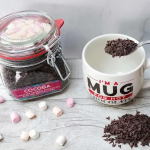 Cocoba Chocolate Hot Chocolate Flakes>Hot Chocolate Jar With Mini-Marshmallows