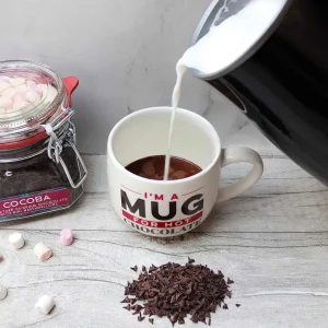 Cocoba Chocolate Hot Chocolate Flakes>Hot Chocolate Set With Dualit Milk Frother