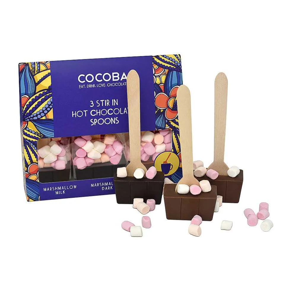 hot_chocolate_spoon_set_w_3.webp Cocoba Chocolate Hot Chocolate Spoons>Hot Chocolate Spoon Set With Mini Marshmallows (3 Spoons)