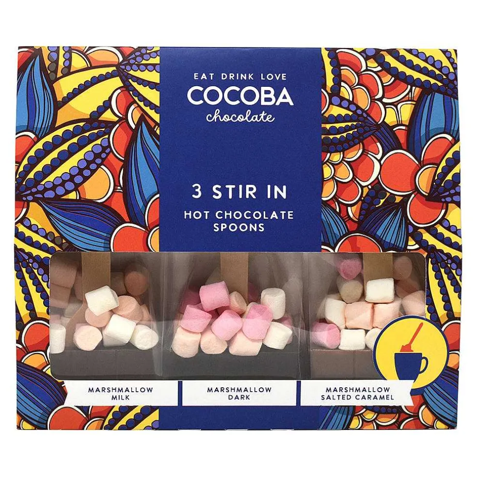 hot_chocolate_spoon_set_w_4.webp Cocoba Chocolate Hot Chocolate Spoons>Hot Chocolate Spoon Set With Mini Marshmallows (3 Spoons)