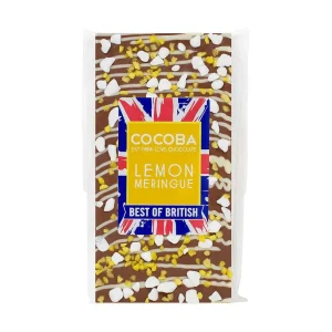 Cocoba Chocolate Best Of British>Lemon Meringue Chocolate Bar