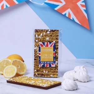 Cocoba Chocolate Best Of British>Lemon Meringue Chocolate Bar