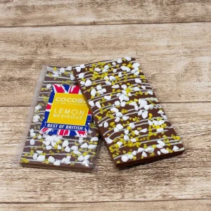 Cocoba Chocolate Best Of British>Lemon Meringue Chocolate Bar
