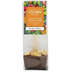 Cocoba Chocolate Hot Chocolate Spoons>Limited Edition Milk Hot Chocolate Spoon With Honeycomb