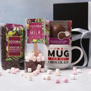 Cocoba Chocolate Hot Chocolate Flakes>Luxury Hot Chocolate Gift Set