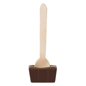 Cocoba Chocolate Hot Chocolate Spoons>Marshmallow Dark Hot Chocolate Spoon