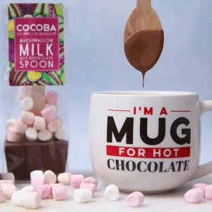 Cocoba Chocolate Hot Chocolate Spoons>Marshmallow Milk Hot Chocolate Spoon