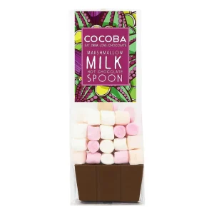 Cocoba Chocolate Hot Chocolate Spoons>Marshmallow Milk Hot Chocolate Spoon