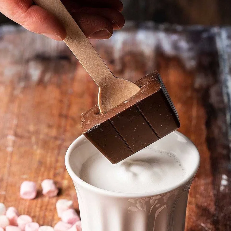 marshmallow_salted_carame_2.webp Cocoba Chocolate Hot Chocolate Spoons>Marshmallow Salted Caramel Hot Chocolate Spoon