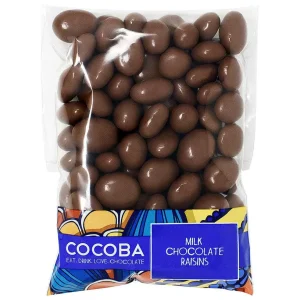 Cocoba Chocolate Chocolate Treat Bags>Milk Chocolate Covered Raisins Bag