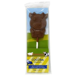 Cocoba Chocolate Chocolate Lollipops>Milk Chocolate Cow Lollipop